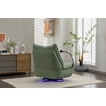 thumbnail image 6 of 270° Swivel Power Recliner Chair with Bluetooth Music Player, Intelligent Voice Control Reclining Chairs with USB Ports, Phone Holder and Hidden Arm Storage, Electric Rocker Sofa, 6 of 7