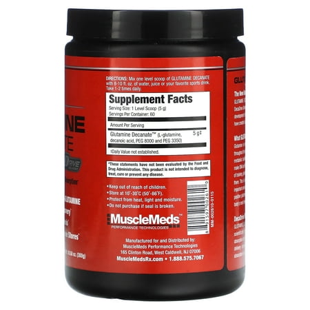 MuscleMeds Glutamine Decanate -- 10.58 oz