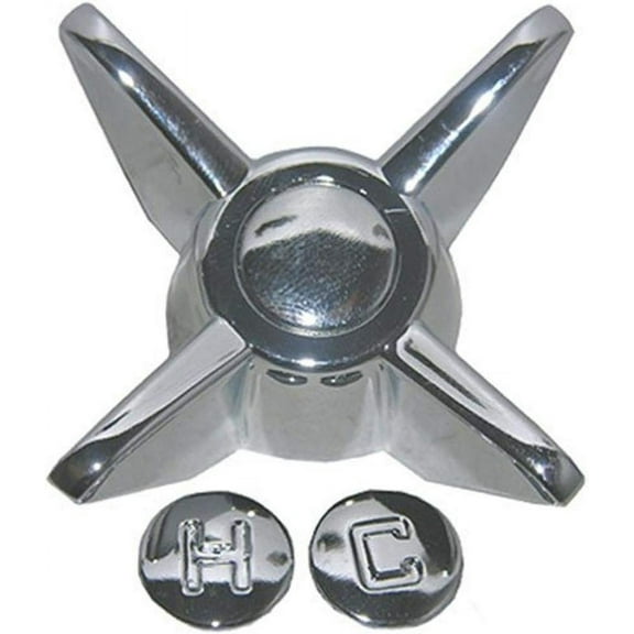 LASCO HC-220AMB Old Style Colony Handle with Hot Cold and Diverter Buttons for American Standard Brand