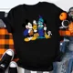 thumbnail image 3 of Camiseta de algodón con estampado de dibujos animados de Disney para niños y niñas, camiseta de verano con estampado de dibujos animados de Kawaii Harajuku, 3 of 5
