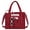 Red, variant on SUOSDEY Corduroy Tote Bag with Laptop Compartment&Cup Holder,Multipocket Work Tote for College,Teacher,Travel Crossbody Handbag