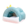thumbnail image 3 of Nido de hámster semicerrado, linda cueva para mascotas, cama para chinchillas, conejillos de indias, ratones Azul claro, 3 of 8
