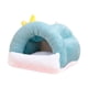 thumbnail image 3 of Hábitats de para hámster Cama de invierno para hámster Cueva para erizo Conejillo de indias enano Azul claro, 3 of 8