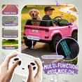 thumbnail image 5 of 24V Ride On Car for Kids, Lexus GX550 2 Seater Powered Ride on Toys with Remote Control, 4 Wheels Suspension, Bluetooth, Music, LED Lights, Kids Electric Car for Boys Girls Ages 3-8, Pink, 5 of 8