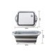 thumbnail image 2 of 3-in-1 Foldable Cutting Board Multifunctional Basket Drain Basket for Kitchen (Grey), 2 of 2
