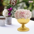 thumbnail image 4 of 10Pcs 3.7" Flower Arrangement Pot Centerpiece, Gold Trumpet Metal Vases Wedding Table Decor, 4 of 17