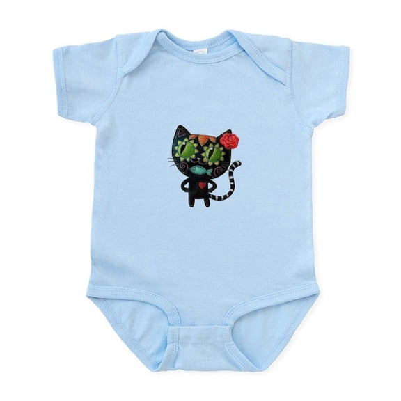 CafePress - Black Cat Of The Dead Body Suit - Baby Light Bodysuit, Size Newborn - 24 Months