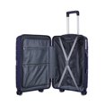 thumbnail image 4 of TRAVLR 100% PP Break Resistant Lightweight Expandable 24" Checkin Luggage Trolley -Purple Grey, 4 of 6