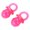 Rose Red, variant on jiaroswwei 2Pcs Dog Toy TPR Pacifier Grinding Teeth Molar Reducing Pressure Pet Supplies