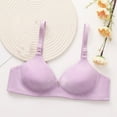 thumbnail image 4 of Gtoiithly Women's Snowflake Pattern Seamless Bra, Adjustable Straps, Gentle Support & Soft Fabric for Daily Wear Purple 42, 4 of 6