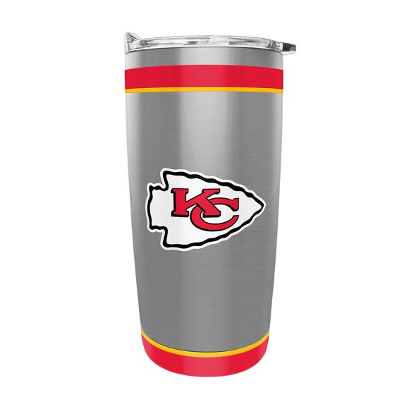The Sports Vault by Inglasco NFL Kansas City Chiefs Stainless Steel Tumbler, 20-Ounce