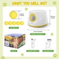 thumbnail image 7 of TOPCHANCES Automatic Tennis Ball Launcher for Dogs, Interactive Dog Toys for Samall & Medium Dogs, Dog Ball Thrower with 3 Launching Distance (19/32/45 ft), 5 Balls Included (Yellow), 7 of 7