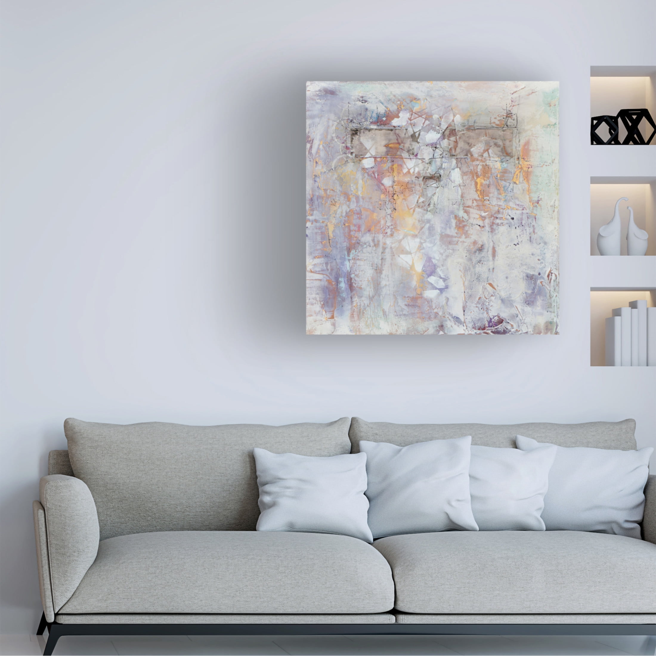 Canvas Wall Art - Karen Hale 'Relic of The Past I' Wall Art for Living Room, Bedroom, or Office Décor by Trademark Fine Art - 24 x 24 Inches