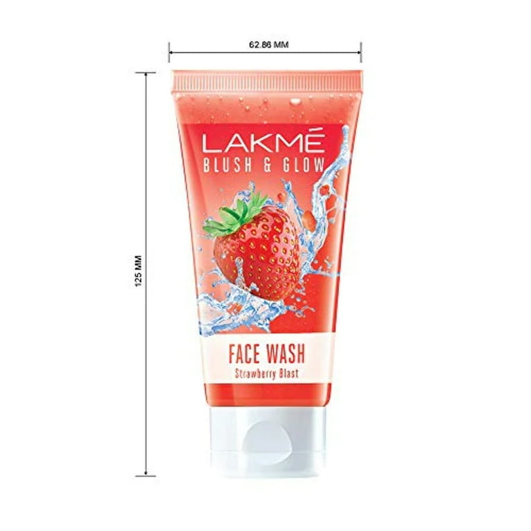 Lakme Blush Glow Strawberry Refreshing Gel Face Wash 100 g With
