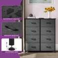 thumbnail image 5 of Dextrus 8 Drawers Bins Organizer Tower Dresser, Black Gray, 5 of 8