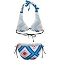 thumbnail image 3 of HPINK-T Women's Halter Triangle Bikini Tie Side Bottom Two Piece Swimsuit, 3 of 12