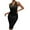 Black, variant on Strapless Dress Women V Neck Beach Solid Hollow Weave Slimming Hem Cover Up Sleeveless Dress Cute Dresses for Teen Girls Women's Plus Sheath Dresses, Style 15646, White L