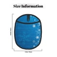 thumbnail image 3 of Pofeuu Blue Christmas Print Silicone Pot Mat Mitten With Hanging Loop Heat Resistant Oven Mitts Non-Slip Bbq Baking Smoking Potholders, 3 of 7