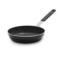 GreenPan x Bobby Flay 8” Frying Pan Skillet, Professional Grade Aluminum, Ceramic Nonstick, Induction Suitable, Stainless Steel Silicone Grip Handle, Dishwasher & Oven Safe, Black