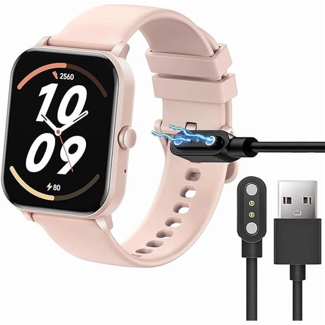 xixishop Compatible with AcclaFit Smart Watch Charger, Magnetic USB Charging Cable Replacement Charger Cable Compatible with AcclaFit L69C Smart Watch-1.85 Inches (Black)