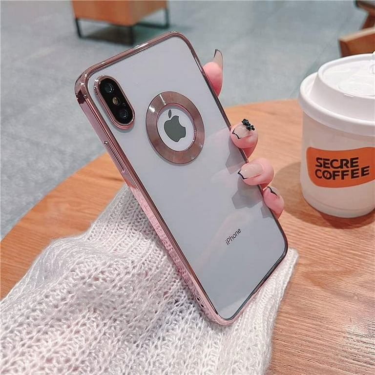 for iPhone XR XS Max Case Logo View,with Camera Lens