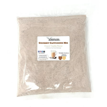 YANKEETRADERS Instant French Vanilla Cappuccino Mix, 2 Lb (Make Hot, Iced or Frozen)