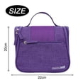 thumbnail image 2 of Hanging Toiletry Bag Travel Toiletry Kit for Men Women Toiletries Water Resistant with Mesh Pockets & Hanging Hook Shower Bag, Cosmetic Organizer for Travel Accessories - purple, 2 of 5