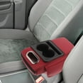 thumbnail image 4 of TABLETREANDS Multifuncional Para Apoyabrazos De Auto Con Soporte Para Pañuelos Y Porta Vasos Roja, 4 of 6
