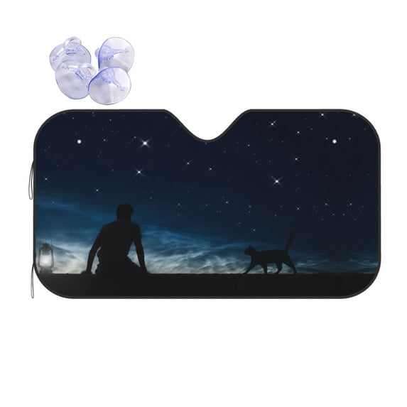 XMXY Car Sun Shade Windshield, Dream Boy Automotive Front Window Sun Visor for Cars SUV Trucks, Medium Size