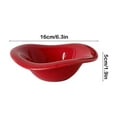 thumbnail image 3 of Ceramic Cream Style Bowl Fruit Salad Dessert Bowl for Kitchen Restaurant Dining Room Decor, Cute Cafes Tableware Bowls (Red), 3 of 6