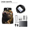 thumbnail image 6 of Haiem Pug Wearing Sunglasses Flowers Backpack - Stylish and Durable 15-inch Laptop Backpack with Waterproof Oxford Fabric, 6 of 8