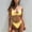 Yellow, variant on Dvkptbk Bikini Women Two Bikini Set Padded Push Up Swimwear Swimsuit Bathing Suit for Women