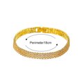 thumbnail image 3 of Bracelet Breloque en Strass 3 Rangées de Luxe pour Femmes, Bijou de Mariage, Cadeau, 3 of 8