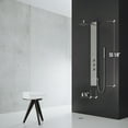 thumbnail image 5 of VIGO Rector 55 in. H x 6 in. W 2-Jet Shower Panel System with Adjustable Square Head and Hand Shower Wand in Stainless Steel, 5 of 11