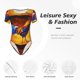 thumbnail image 4 of Balery Colorful Rooster Body de cuello redondo de manga corta para mujer Tops de manga corta Tops básicos-Large, 4 of 7