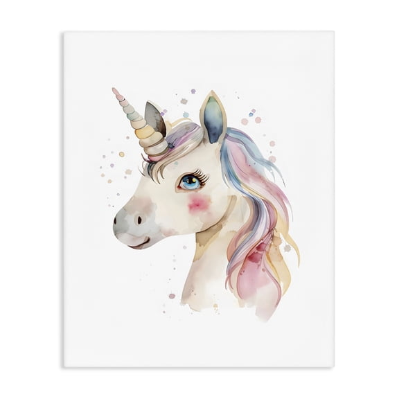 Stupell Industries Cottage Dreamy Pastel Unicorn Canvas Art, 16 x 20, by LSR Design Studio