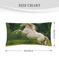 thumbnail image 2 of Kdxio Horse Rearing Up In The Field Pattern Pillowcase with Envelope Closure,20" x 36" Pillow Cases,Gifts for Men or Women-No pillow, 2 of 5