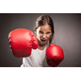 thumbnail image 2 of Guantes de boxeo Sanda Artes marciales Boxeo Taekwondo Entrenamiento Dibujos animados Espectáculo Sanda Lucha Rojo Negro Azul Tres colores, 2 of 3