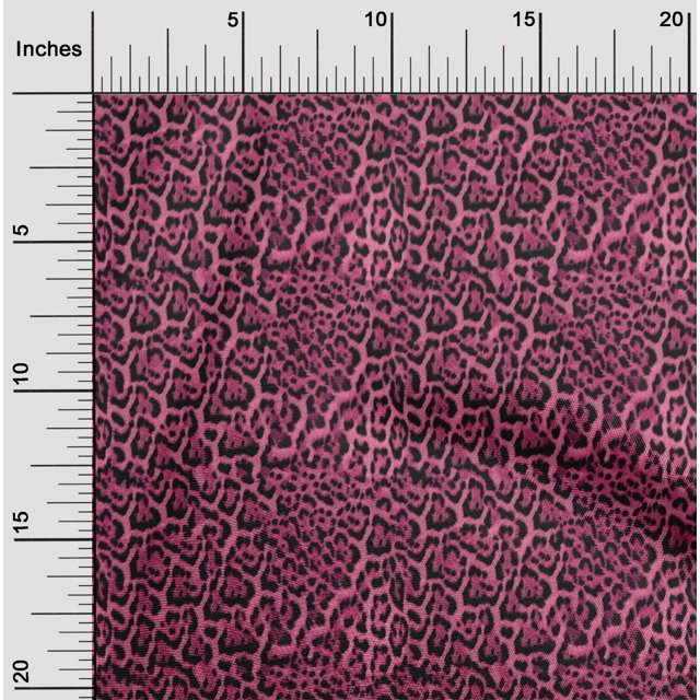 oneOone Polyester Lycra Pink Fabric Animal Skin Sewing Craft Projects Fabric Prints By Yard 56 Inch Wide