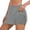 Gray, variant on hoksml Women's 2-in-1 Athletic Shorts Elastic Waist Quick Dry Running Shorts with Built-in Liner