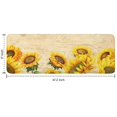 thumbnail image 7 of Beige Sunflower Handwriting Pattern Kitchen Rug Mat,Kitchen Runner Rugs Non Skid Washable,Decorative Kitchen Floor Mats for Kitchen,Sink,Laundry,17"x47.2", 7 of 7