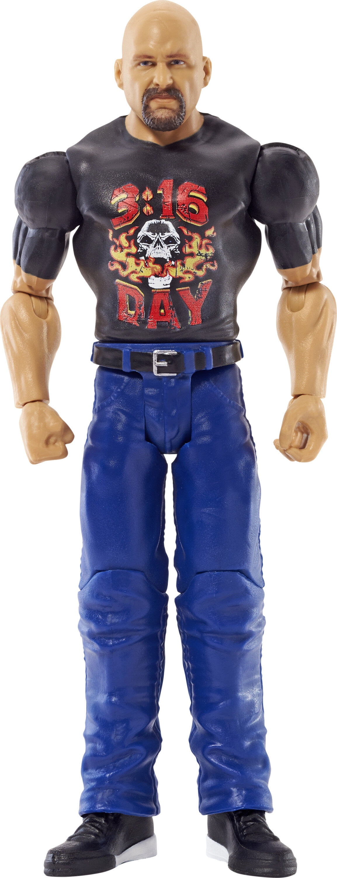 WWE Stone Cold Action Figure, 6Inch Collectible For Ages 6 Years Old & Up