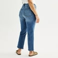 thumbnail image 2 of Women's Sonoma Goods For Life® High Rise Curvy Straight Jeans Color: Black Wash Size: 12 AVG/REG, 2 of 4