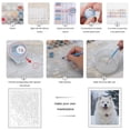 thumbnail image 3 of Paint By Numbers Kit for Adults Beginner - DIY White Dog In Snowy Landscape Canvas Painting Kits for Adults, Frameless Paint By Number for Adults for Home Wall Decor 16x20 Inch, 3 of 7