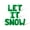 Green, variant on Letter Balloons - LET IT SNOW 16" Inch Alphabet Letters Foil Mylar Balloon Christmas Party Banner (Rose Gold)