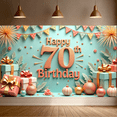 thumbnail image 6 of Colorful Theme Happy Birthday Banner Decorative Design 70th Birthday Party Balloon Decoration Celebration Banner for Milestone Celebration Indoor Decoration Kids Party, 6 of 7