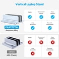 thumbnail image 2 of Soporte vertical para portátil OMOTON Double Dock para MacBook de 17,3", 2 of 8