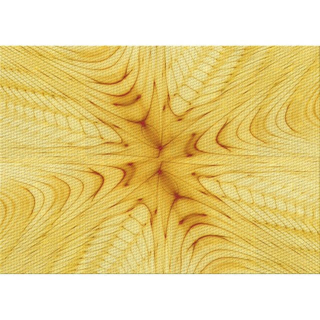 Ahgly Company Tapis d'Intérieur Lavables en Machine Rectangle Transitionnel Jaune Vif, 5' x 8'