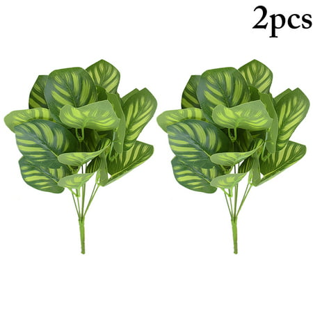 Coofit 2 pièces tige de plante artificielle 7 brins tige de fausse feuille  plante de verdure artificielle | Walmart Canada