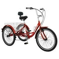 thumbnail image 2 of 24"/26'' Adult Tricycles for Women, Men with Big Basket, 7 Speed 3 Wheel Bikes for Adults, Low-Step Through Frame Tricycle for Adults Seniors, Stable and Safe, 2 of 11